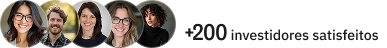 +200 investidores satisfeitos